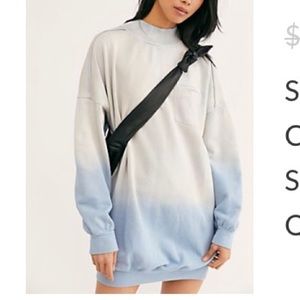 Free People - “My so called pullover” tunic - ombré blue - NWT